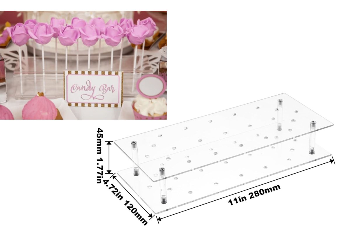 Professional tiered cake pop display stand