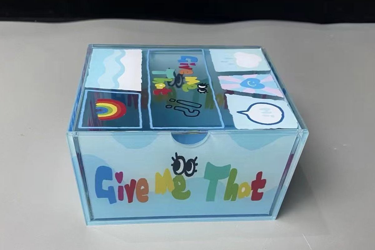 Custom acrylic gift box samples
