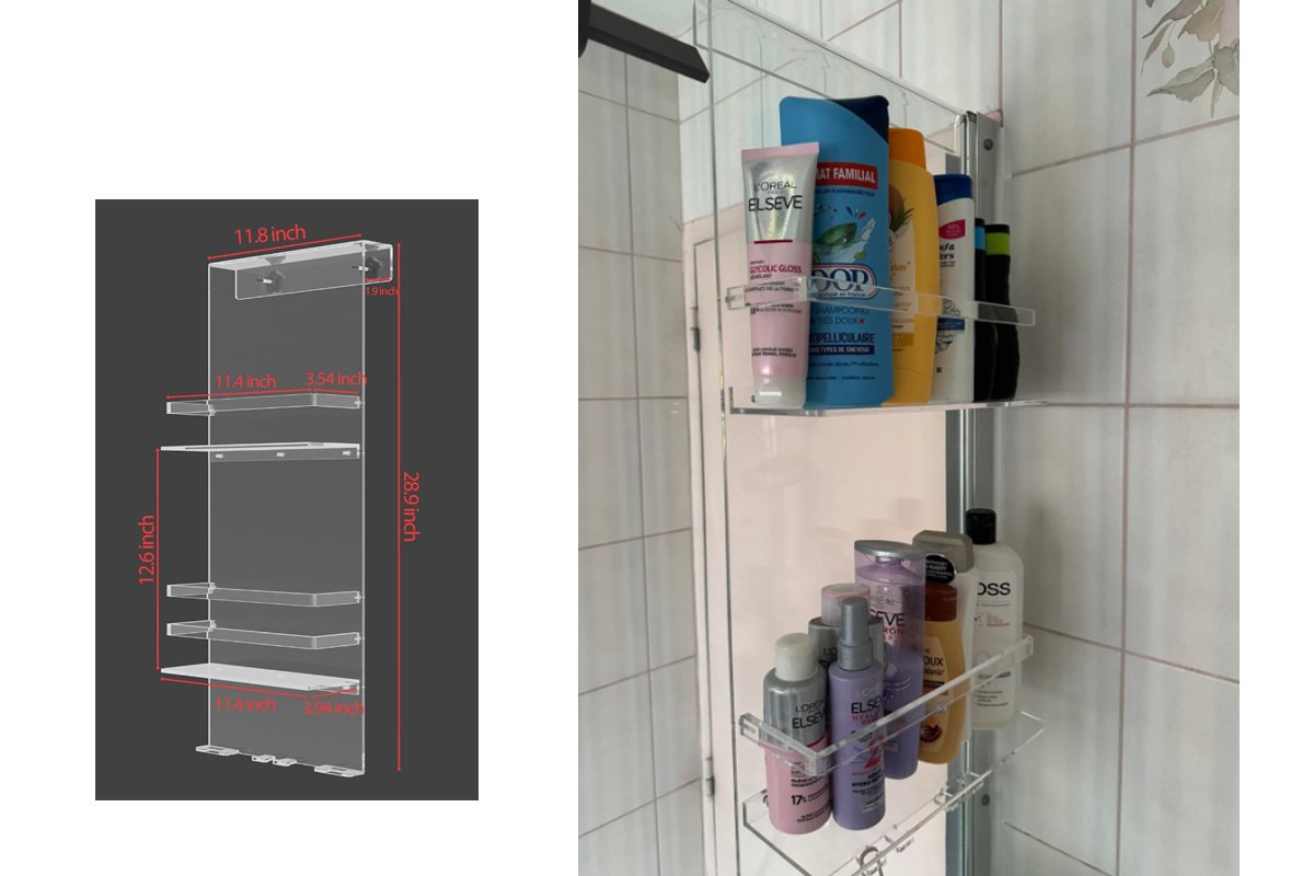 Comparison of acrylic vs metal shower caddies