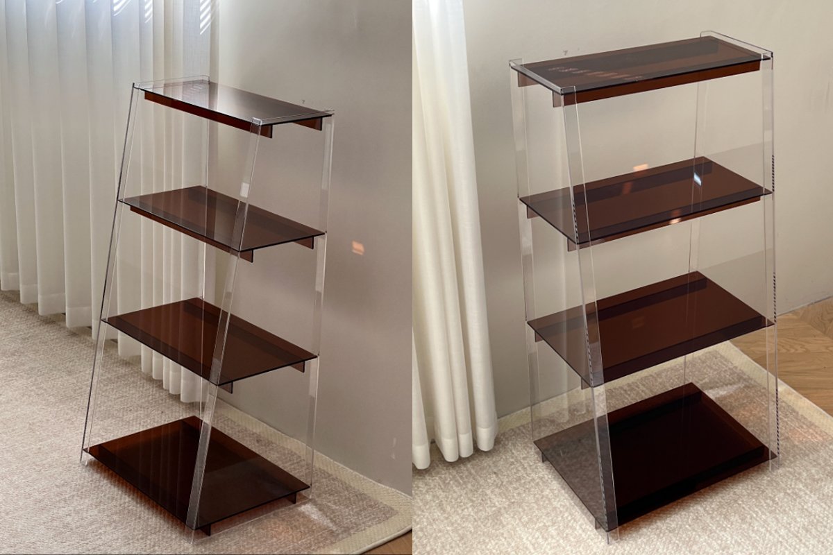 acrylic shelf weight capacity demonstration